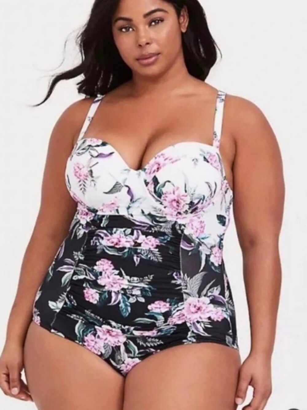 Torrid Push-Up Demi Slim Fix One-Piece Swimsuit
